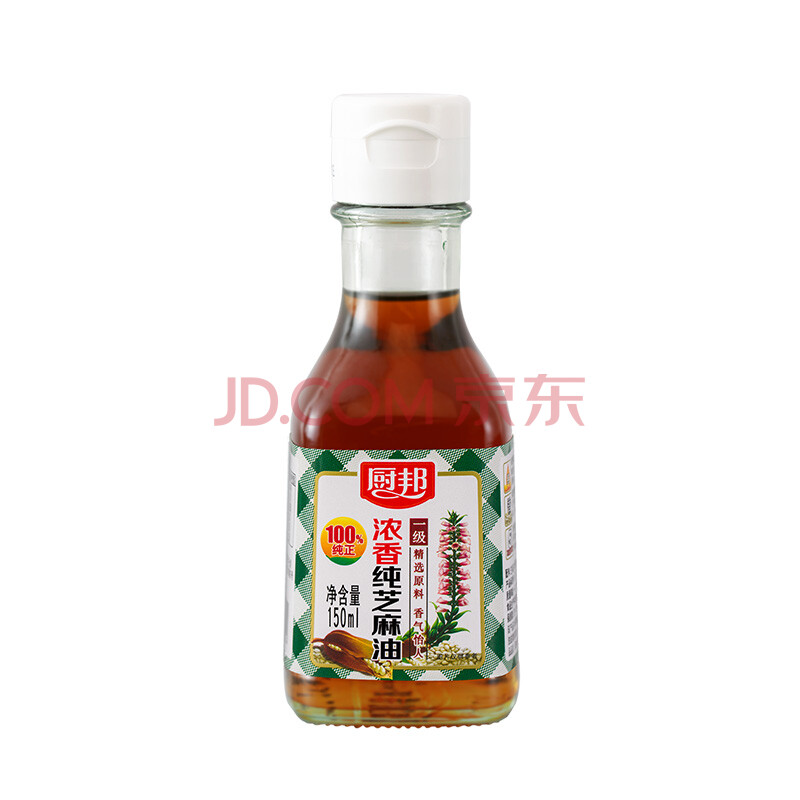 厨邦 食用油 浓香纯芝麻油 香油 物理压榨一级 凉拌火锅  150ml