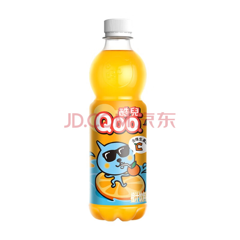 可口可乐（Coca-Cola）美汁源酷儿 Qoo 橙味果汁饮料 450ml*12瓶 新老包装随机发货