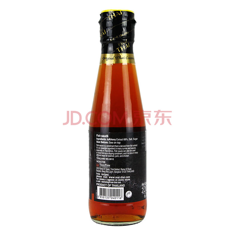 丽尔泰 鱼露200ml/瓶 泰式料理 蒸鱼提鲜烧菜咸香咖喱辅料 泰国进口