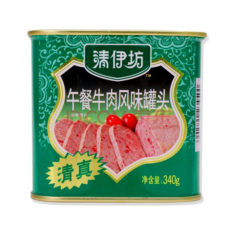 双汇 清伊坊  火腿肠 午餐牛肉风味罐头 340g