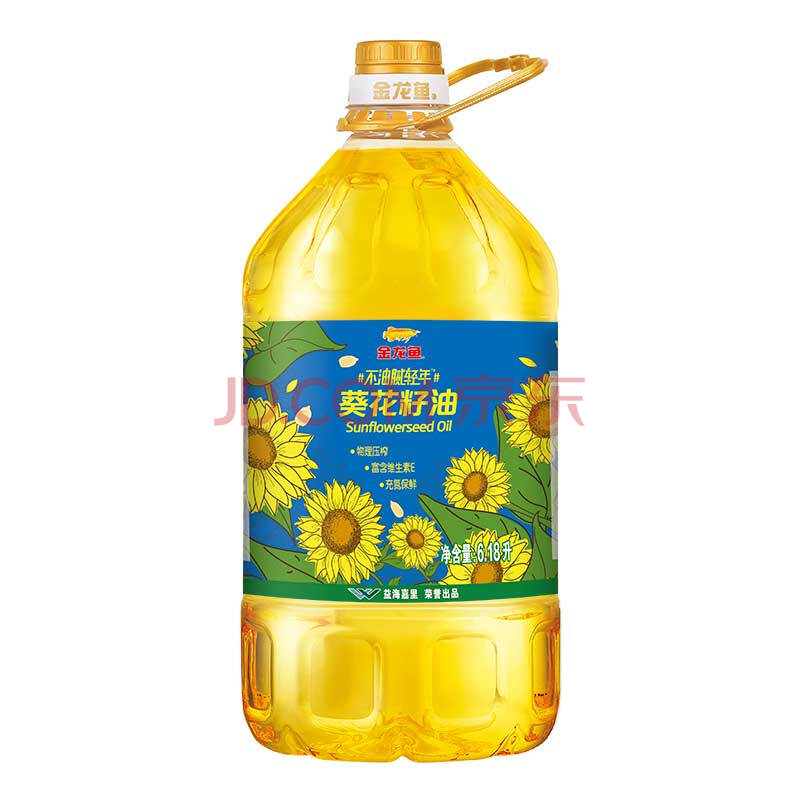 金龙鱼 食用油 物理压榨葵花籽油6.18L