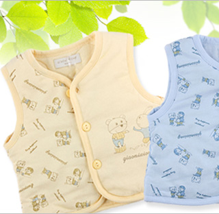 巧<em>尼</em>熊 婴幼儿童春<em>秋季薄马夹</em>男女宝宝<em>马甲</em>背