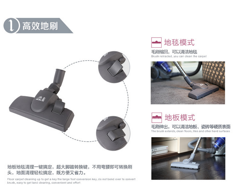 小狗（puppy）迷你无耗材除螨家用吸尘器 D7