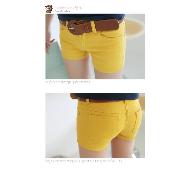 左心坊2013新款彩色<em>短裤</em> <em>韩版</em>休闲<em>糖果</em>色热裤