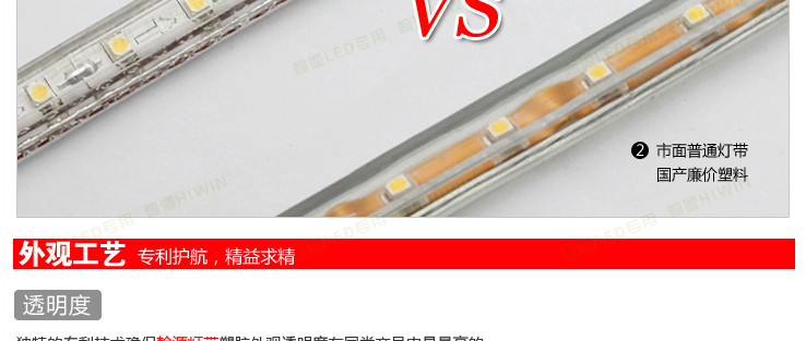 
                                        洲明翰源led灯带客厅灯带贴片灯条暖白SMD5050-60超亮光带背景墙灯 2016家装-客厅款6W//米 暖白光                