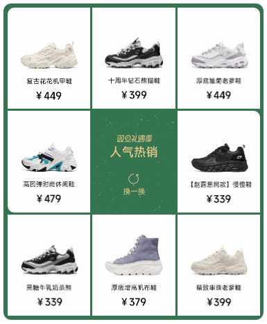 点击一个按钮翻转所有内容