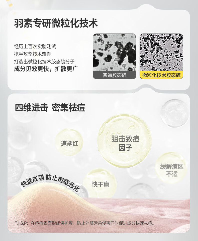 羽素毛孔收敛水去闭口控油无酸可湿敷收缩毛孔精萃爽肤水护肤补水 祛痘精华15ml+水200ml