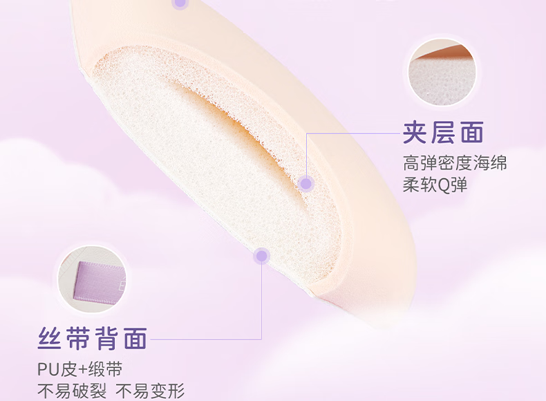 everbab【Loopy联名】三角饭团气垫粉扑棉花糖气垫粉扑干湿两用化妆海绵 【HOT经典款】三角饭团粉扑