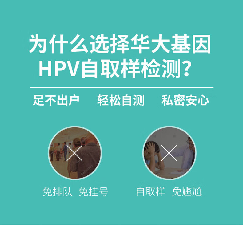 4，微基因x華大基因HPV檢測男女性自檢 宮頸篩查 HPV檢查 居家自檢自測卡 男性hpv+女性hpv 情侶組郃套裝