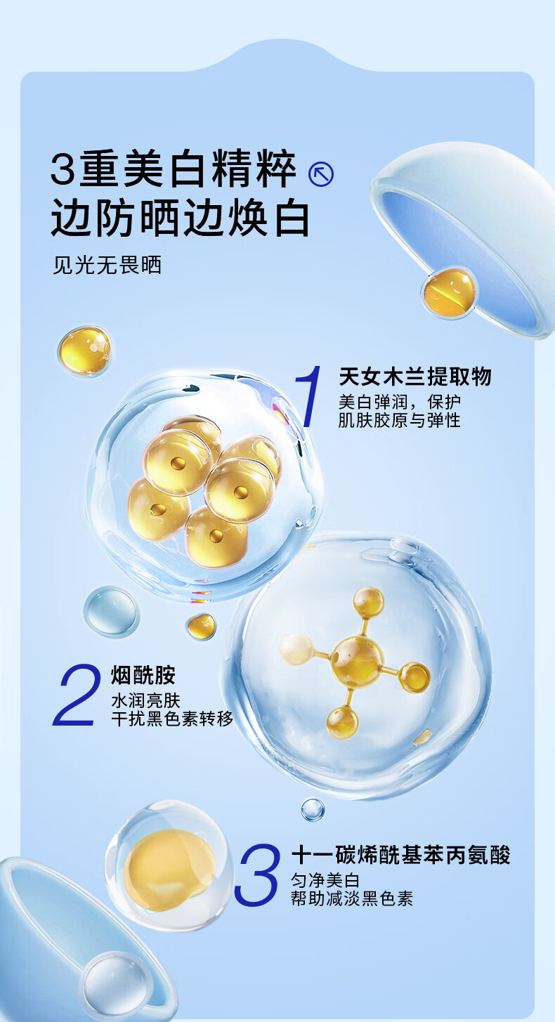 EHD 防晒霜水凝皙隔离霜全身轻薄透气户外男女四季 79/支【防晒霜*单瓶装60g】