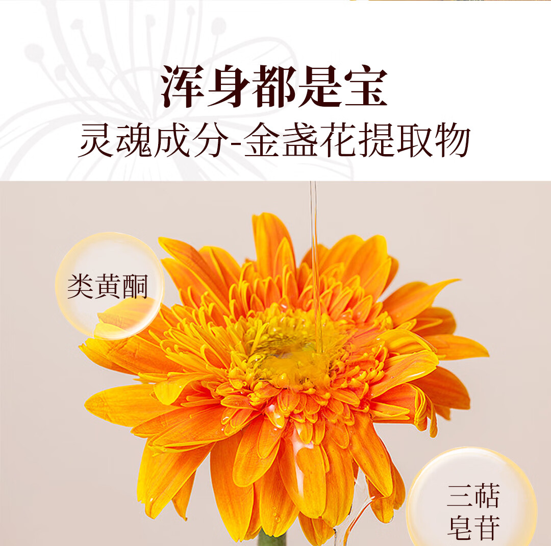 奇姬金盏花沁舒面膜 舒缓肌肤密集补水保湿维稳熬夜修护专柜 1片