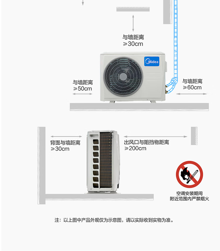 美的（Midea）空调 智弧系列大1匹\/1.5匹 新能效变频冷暖 壁挂式挂机卧室客厅家用 智能家电  1.5匹–适用面积15-23㎡