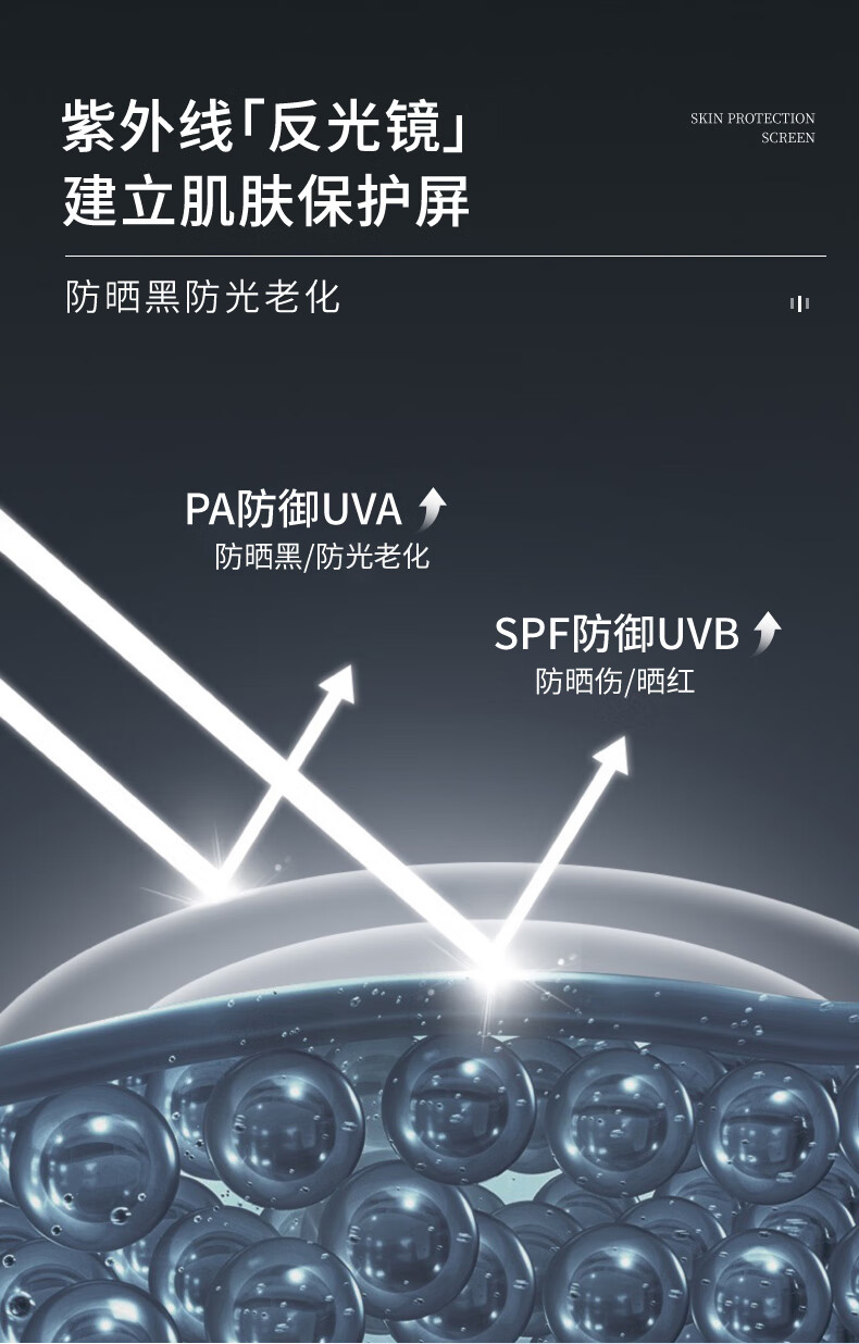 OIU男士防晒喷雾50倍紫外线防晒黑户外面部全身通用 1瓶装100ml
