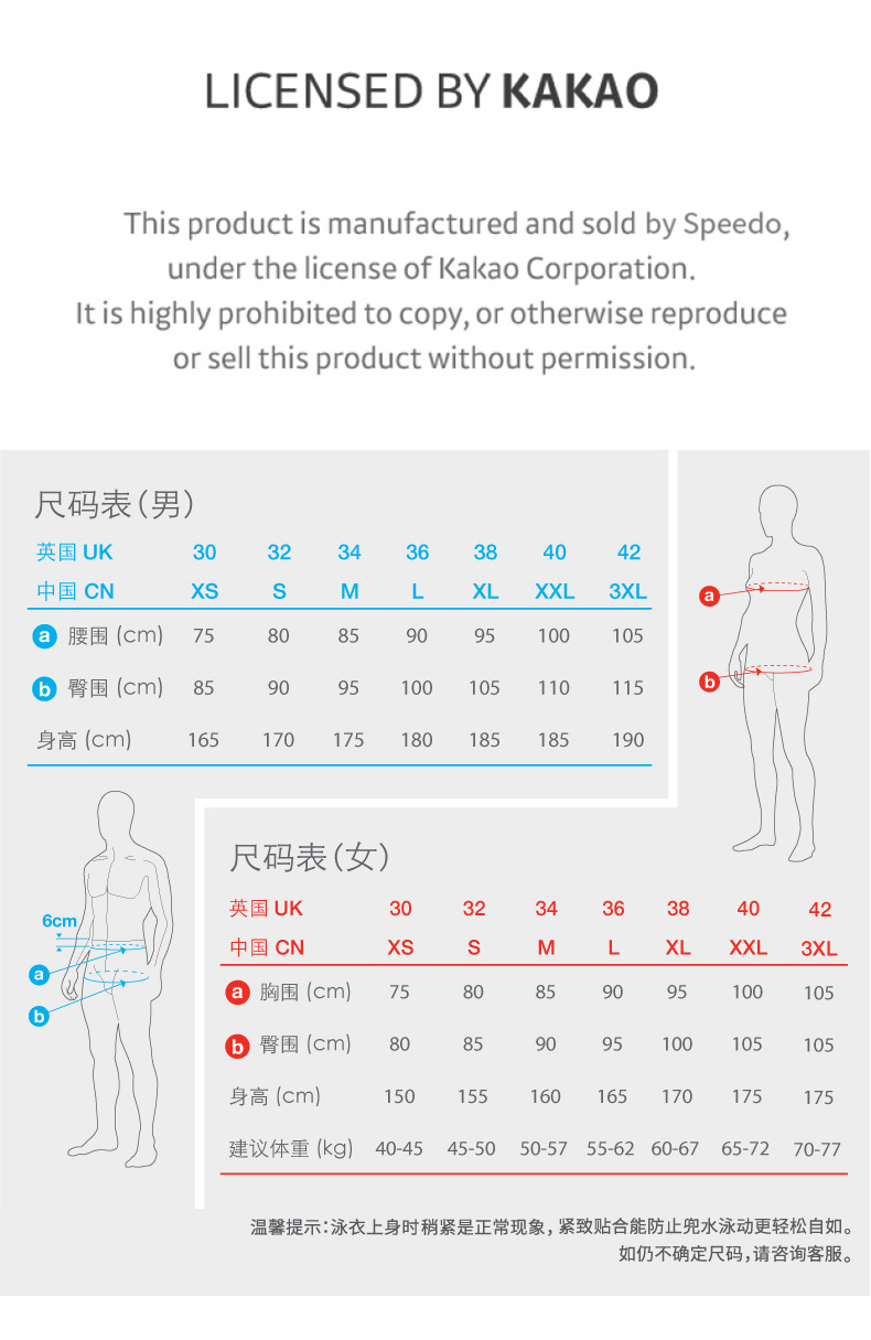 修身泳衣_SPEEDO 速比涛 x Kakao Friends 女士泳衣 8135660309