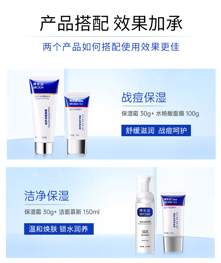 博乐达水杨酸面霜滋养神经酰胺角鲨烷保湿霜呵护屏障锁水护理 滋养保湿护理霜30g