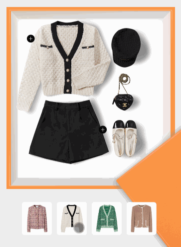 轮播同时带动画