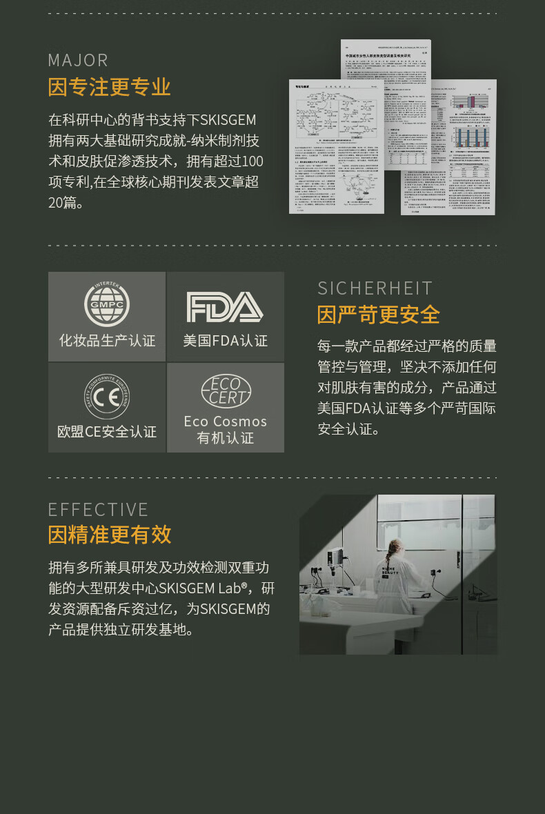SKISGEM原装进口美白淡斑补水面膜提亮肤色锁水保湿滋润去黄气暗沉女男士 【95%人选择】祛斑面膜20片装