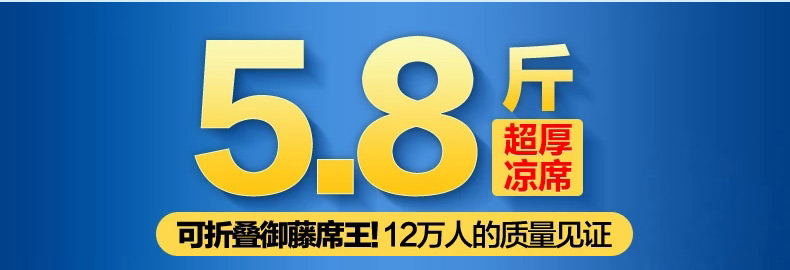 
                                        芭黎春 加厚凉席 御藤席子二三件套草席空调席 单人1.2/1.35 双人1.5m/1.8米 御藤席4046套件 1.2米床 120*195                