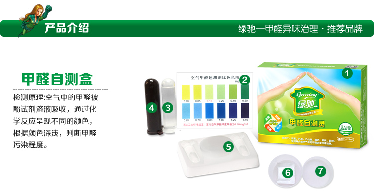
                                        
                                                            绿驰 甲醛苯系物检测盒 2盒甲醛+2盒苯检测套装 测甲醛试纸仪器 自测甲醛检测仪家用（限量）                