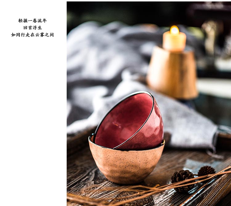 
                                        
                                        亿嘉IJARL 日式餐具韩式创意家用陶瓷器4.5英寸米饭碗汤碗面碗甜品碗 梵净 绿色                
