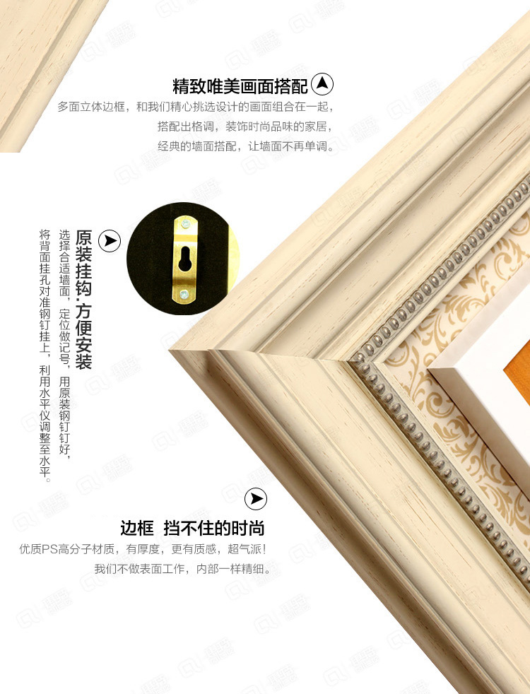 爱尚家 立体手绘油画装饰画现代简约发财树玄关壁画客厅挂画餐厅画 蓝色 70x70厘米/单幅