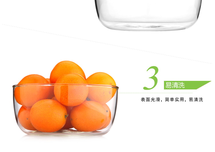 金玉兰（orchid）沙拉碗 韩式玻璃碗 水果沙拉碗大小两件套 水晶碗 J0205