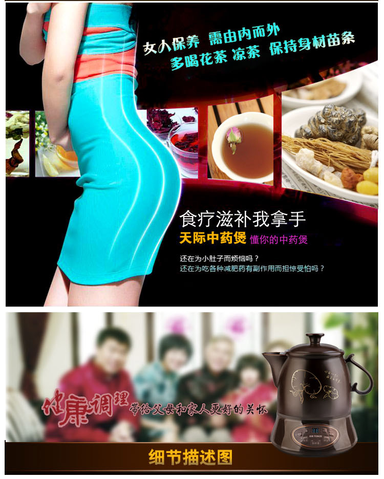 
                                        天际(TONZE)BJH-W220G养生壶煎药壶2.2L                 