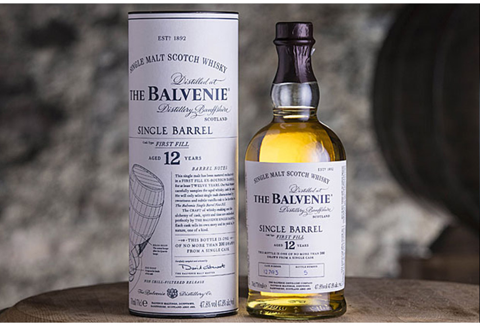 百富balvenie12年单一麦芽双桶陈酿威士忌700ml进口洋酒