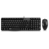 Rapoo X125 Wired Mouse Keyboard Set Проводная клавиатура Мышь Set Wired Mouse Set Компьютерная клавиатура Black клавиатура мышь rapoo n1850