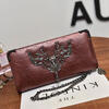 DALFR PU Leather Wallet Womens Leather Purses Ladies Designer Clutches Bag Women Luxury Handbags Women Bags Designer famous brand luxury cowhide genuine leather day clutches women large capacity butterfly diamond cover shoulder envelope hand bag