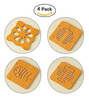 4 Pack Wood Hot Pads Держатели для горшков, изоляционный комплект для коврика без подкладки для кухни, горячие колодки, застежка д для кухни