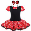 Baby Kids Dress Minnie Mouse Party Необычные костюмы Cosplay Girls Ballet Tutu Dress + Ear Headband Girl Polka Dot Clothing Girl Dress 2017 trolls wig dresses set children costumes for girls carnival kids princess summer girl dress trolls cosplay party clothes