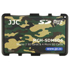 JJC MCH-SDMSD6YG ультратонкий держатель карты памяти SLR камера карта памяти SD-карта цифровой пакет хранения камуфляж зеленый карточный картридж (можно положить две карты SD + 4 MSD / TF) jjc mc msd16 водонепроницаемый и пыленепроницаемый защитный кожух карты памяти флэш памяти карты памяти может положить 16 tf карт