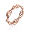 Yoursfs® DNA Ring Chemistry Science Кольцо Молекулярное кольцо 18K Позолоченные кольца с винтажными ювелирными изделиями