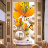 Custom Cartoon Style Wall Mural Photo Wallpaper 3D Stereoscopic Flowers and Butterfly Для детей, живущих на диване Backdrop Home Decor shinehome black and white zebra strips wallpaper 3d photo rolls for walls 3 d livingroom wallpapers mural roll paper background