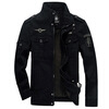 Куртки из хлопчатобумажной куртки Diliba Men Black-Khaki-Army Green куртки