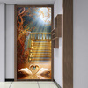 Фото обои Пользовательский 3D-Стерео Moonlight White Swan Mural Hotel Гостиная Входная рамка Настенная живопись Papel De Parede 3D фото обои 3d стерео бегущая лошадь mural гостиная hotel study классический интерьер декор обои papel de parede 3d fresco