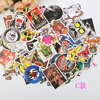 100 PCS Mixed Stickers for Laptop Luggage Car Bicycle Motorcycle Skateboard Phone Home Decor Decal Graffiti Waterproof Sticker 4pcs coat of arms of russia nickel metal car stickers decals russian federation eagle emblem for car styling laptop sticker