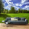 Пользовательские 3D-обои для фото Blue Sky White Clouds Green Grassland Nature Landscape Mural Wall Painting Living Decor Decor Обои пользовательские 3d обои для фото деревянный мост водопад ландшафт декоративные обои для спальни для спальни 3d living room decor painting
