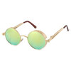 Vintage Women Steampunk Sunglasses Brand Design золотые и черные солнцезащитные очки старинные круглые круглые очки для мужчин UV gafas de sol