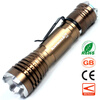 Zoom Telescopic LED Flashlight CREE T6 Super Bright 1000 Lumens 10W Torchlight Pocket Clip Torch Work Light Penlight Olight zoom led flashlight 1000 lumens 10w cree t6 high power telescopic olight intelligent electric 18650 rechargeable torch