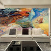 Пользовательские обои Mural 3D Личность Абстрактный рисунок Граффити Стена Картина Кино Бар KTV Спальня Телевизор Фон Фото обои телевизор