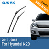 SUMKS Wiper Blades for Hyundai ix20 26&14 Fit Push Button Arms 2010 2011 2012 2013 auto paper auto take up reel system for all roland sj sc fj sp300 540 640 740 vj1000