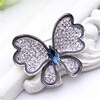Великолепная Австрия Rhinestone бабочка цветок брошь Pin женщин антикварные золотые цвета насекомых броши ювелирные изделия дамы H