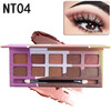 Eyeshadow Pallete Professional 10Colors Make up Palette Matte Shimmer Glitter Pigmented Eye Shadow Powder miss rose cosmetics 180 colors matte glitter eyeshadow palette powder eye makeup professional maquiagem eye shadow make up kit