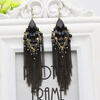 Серьги ручной работы Crystal Tassel для женщин Gown Нигерия Свадебные ювелирные изделия Женская вечеринка Серьга Grammy Star Style