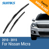 SUMKS Wiper Blades for Nissan Micra 21&14 Fit Hook Arms 2010 2011 2012 2013 2014 2015 sumks wiper blades for nissan xterra 24
