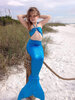 3 шт. Позолота для девочек Mermaid Tail Купальники Купальные костюмы Бикини Купальники Плавательные костюмы Плавающая одежда купальники