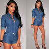 женщины дамы джинсы clubwear playsuit bodycon группа комбинезон слим комбинезон брюки комбинезон