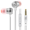 JBL T280A + Титановая диафрагма Стерео наушники-вкладыши Наушники Наушники Наушники Наушники с пшеницей Говорящие потоковые серебра наушники